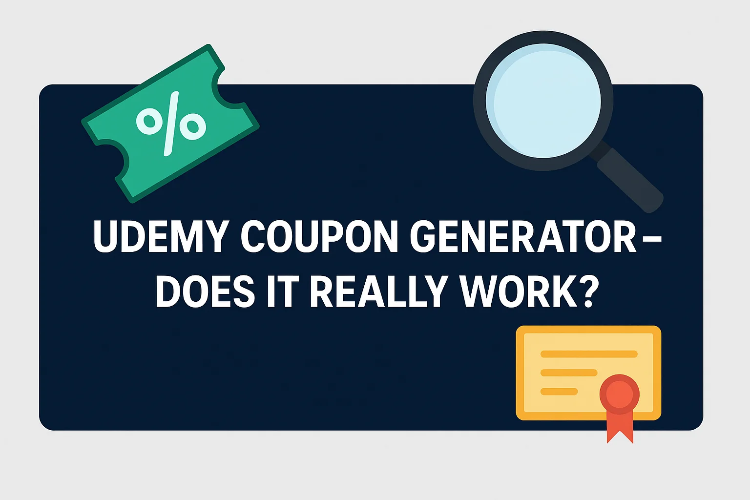 Udemy Coupon Generator